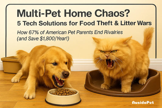 🐶 Multi-Pet Home Chaos? 5 Tech Solutions for Food Theft & Litter Wars