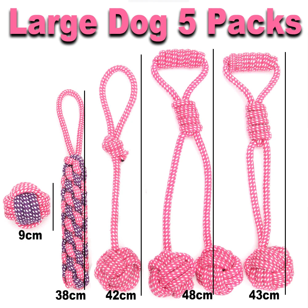 AUSIDAPET 12Pcs Large Dog Toy Sets Chew Rope Toys for Dog Chewing Toys for Dog Outdoor Teeth Clean Toy for Big Dogs Juguete para Perros