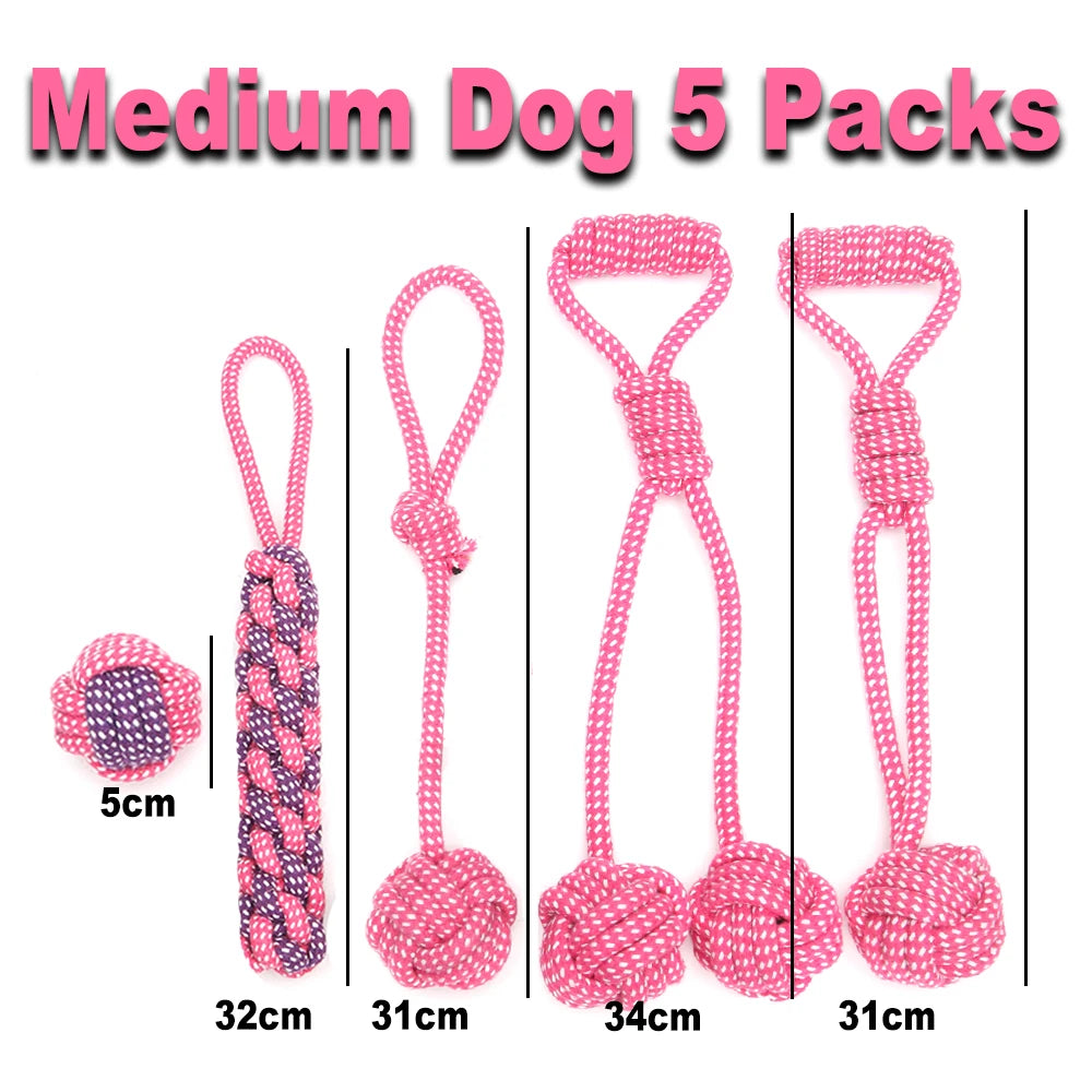 AUSIDAPET 12Pcs Large Dog Toy Sets Chew Rope Toys for Dog Chewing Toys for Dog Outdoor Teeth Clean Toy for Big Dogs Juguete para Perros