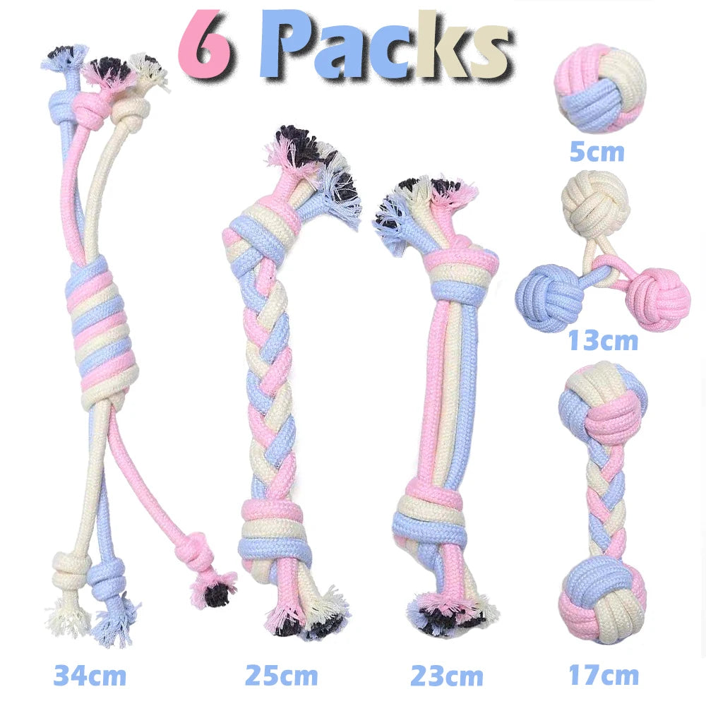 AUSIDAPET 12Pcs Large Dog Toy Sets Chew Rope Toys for Dog Chewing Toys for Dog Outdoor Teeth Clean Toy for Big Dogs Juguete para Perros
