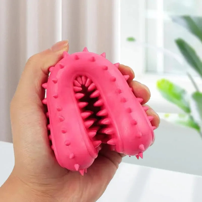 AUSIDAPET 1PC Pet Chew Toy Soft Rubber Bite-resistance Bone Shape Teeth Grinding Chewing Toys for Small Dogs Training Pet Supplies