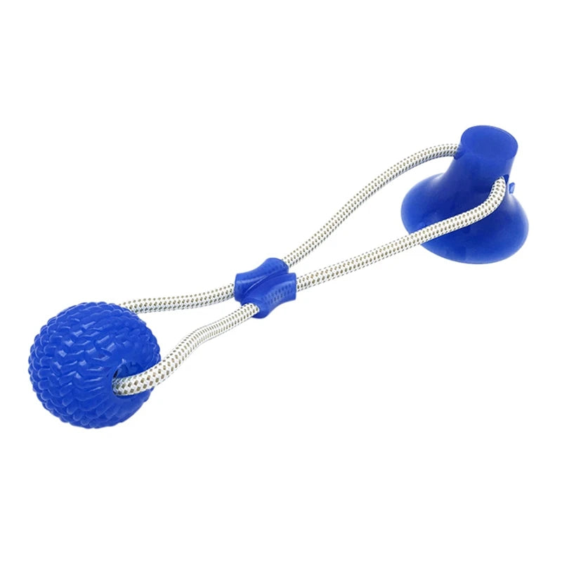 AUSIDAPET 1Piece Pet Toy Floor Suction Cup with Ball for Cat Dog Teeth Cleaning Chewing Playing