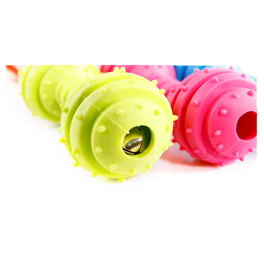 AUSIDAPET 1pcs dog chew pet TPR bite resistant toy dumbbell grind teeth pet dog toy