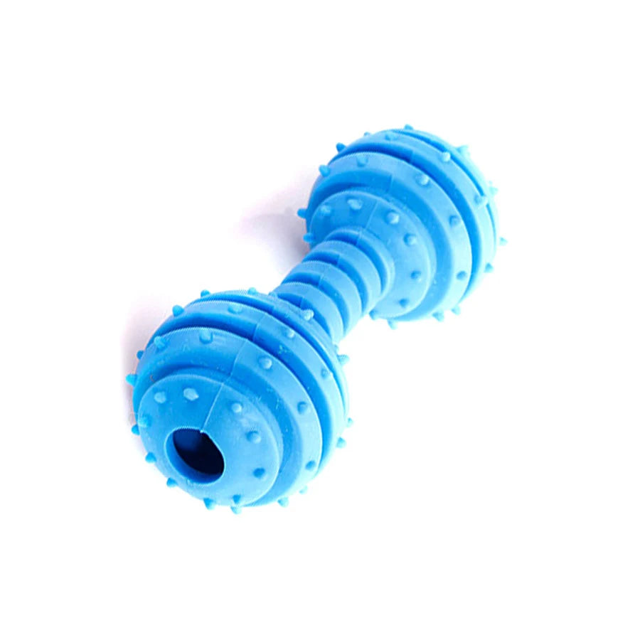 AUSIDAPET 1pcs dog chew pet TPR bite resistant toy dumbbell grind teeth pet dog toy