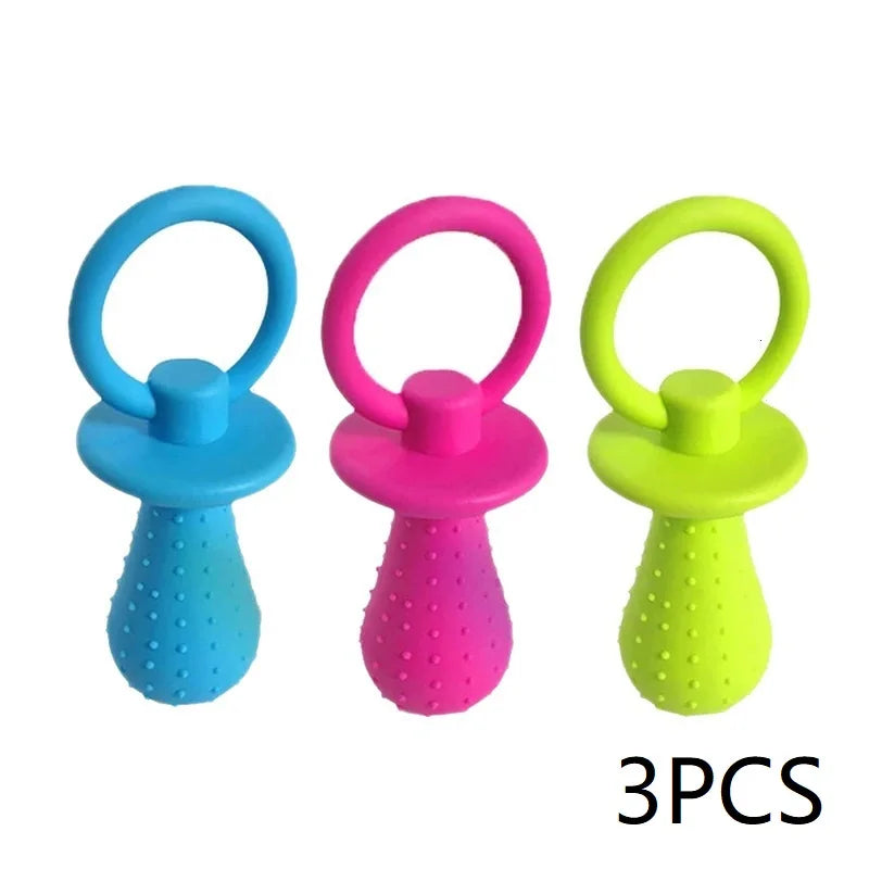 AUSIDAPET 3PCS Dog Teether Training Dog Toys for Small Dogs Indestructible Toy Teeth Cleaning Chew Training Toys GWJ12