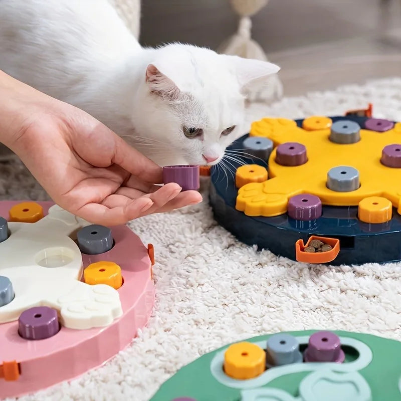 AUSIDAPET Cartoon Patterned Nylon Chew Toy Suitable for All Breed Sizes Interactive Slow Feeding Bowl Puzzle for Dog Cat Toys Interactive