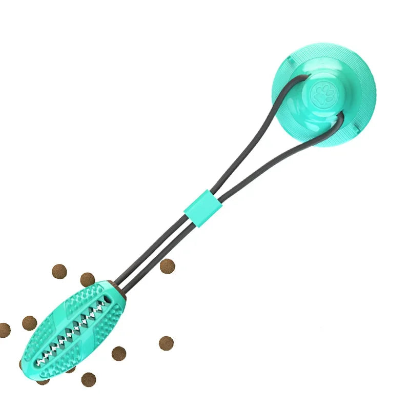 AUSIDAPET Dog Chew Toys,for Aggressive Chewers,Interactive Dog Suction Cup Toy,Teething Rope Toy,Dog Puzzle Treat Food Dispensing Ball Toy