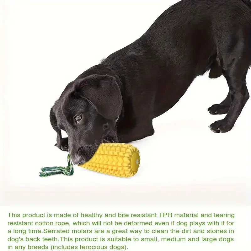 AUSIDAPET Dog Chew Toys for Aggressive Chewers, Tough Durable Squeaky Interactive Dog Toys, Puppy Teeth Chew Corn Stick Toy for Small Larg