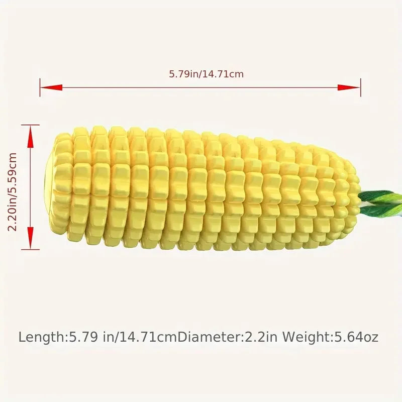 AUSIDAPET Dog Chew Toys for Aggressive Chewers, Tough Durable Squeaky Interactive Dog Toys, Puppy Teeth Chew Corn Stick Toy for Small Larg