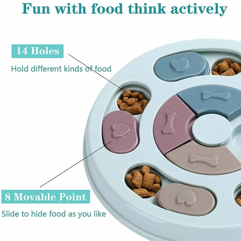 AUSIDAPET Dog Food Hiding Bowl, Slow Food Training, Dog Educational Toy To Relieve Boredom, Interactive Educational Feeding Toy