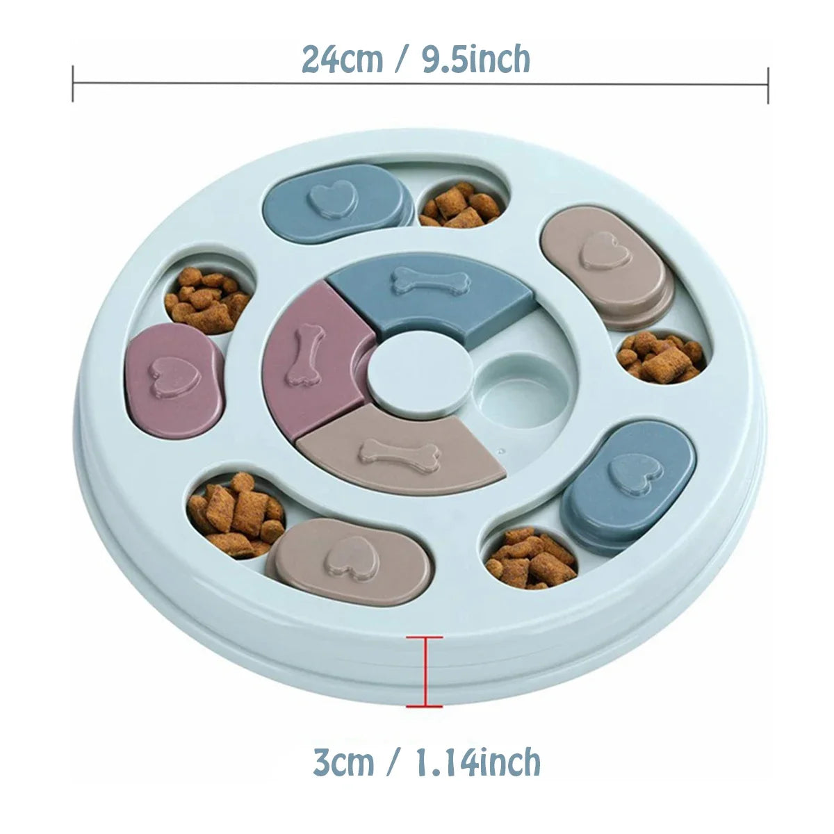 AUSIDAPET Dog Food Hiding Bowl, Slow Food Training, Dog Educational Toy To Relieve Boredom, Interactive Educational Feeding Toy