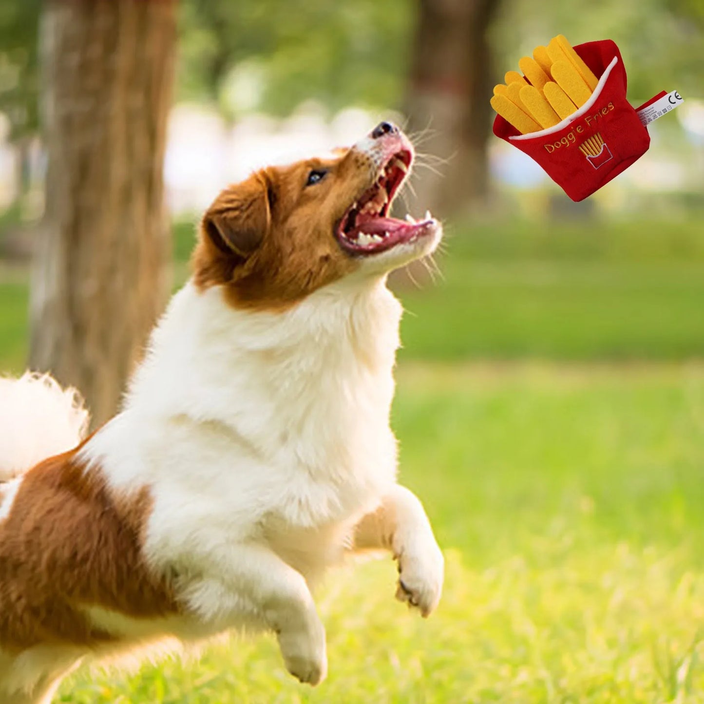 AUSIDAPET Dog Large Breed Aggressive Chewers Squeaky Dog Toys Dog Chew Toys For Aggressive Chewersdonut Pizza Popsicle Steak Puppy Smart