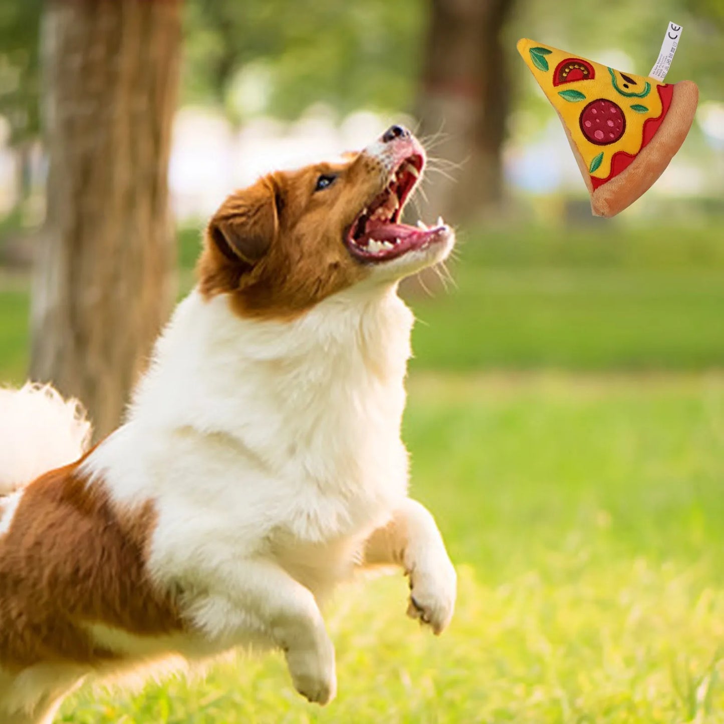 AUSIDAPET Dog Large Breed Aggressive Chewers Squeaky Dog Toys Dog Chew Toys For Aggressive Chewersdonut Pizza Popsicle Steak Puppy Smart