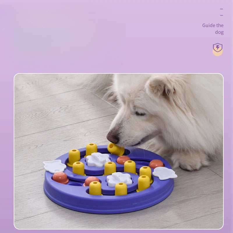 AUSIDAPET Dog Puzzle Toys Slow Feeder Interactive Puppy Increase IQ Training Game Food Dispenser Slowly Eating NonSlip Bowl Pet Dogs Toy