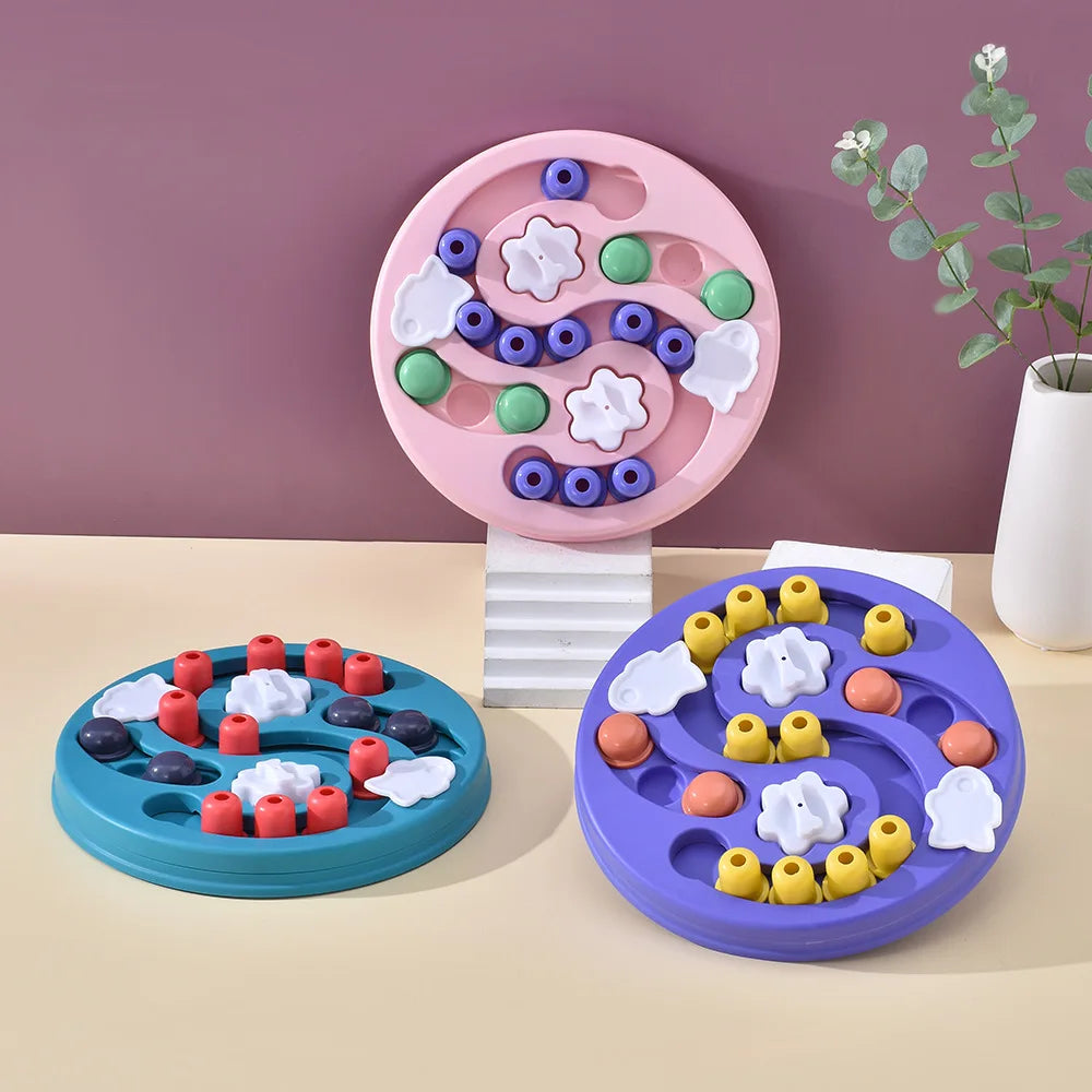 AUSIDAPET Dog Puzzle Toys Slow Feeder Interactive Puppy Increase IQ Training Game Food Dispenser Slowly Eating NonSlip Bowl Pet Dogs Toy