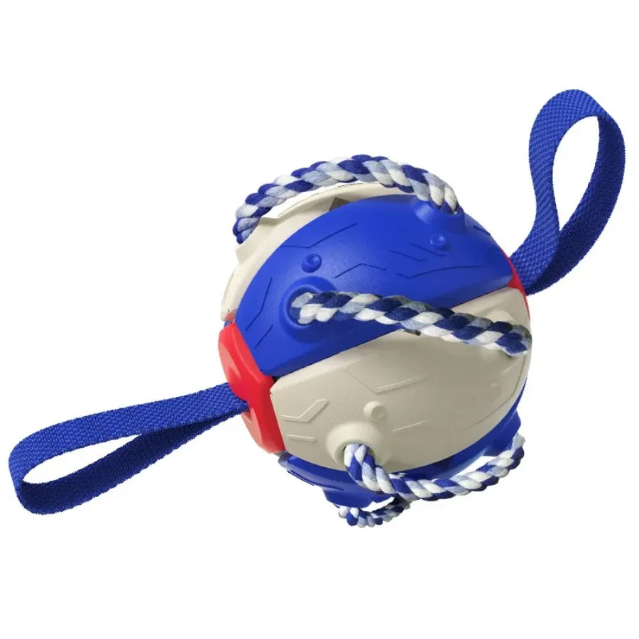AUSIDAPET Dog Soccer Ball Interactive Pet Toys Foldable Ball Molar Toy Outdoor Training Ball for Puppy Dog Chew Dog Accessories