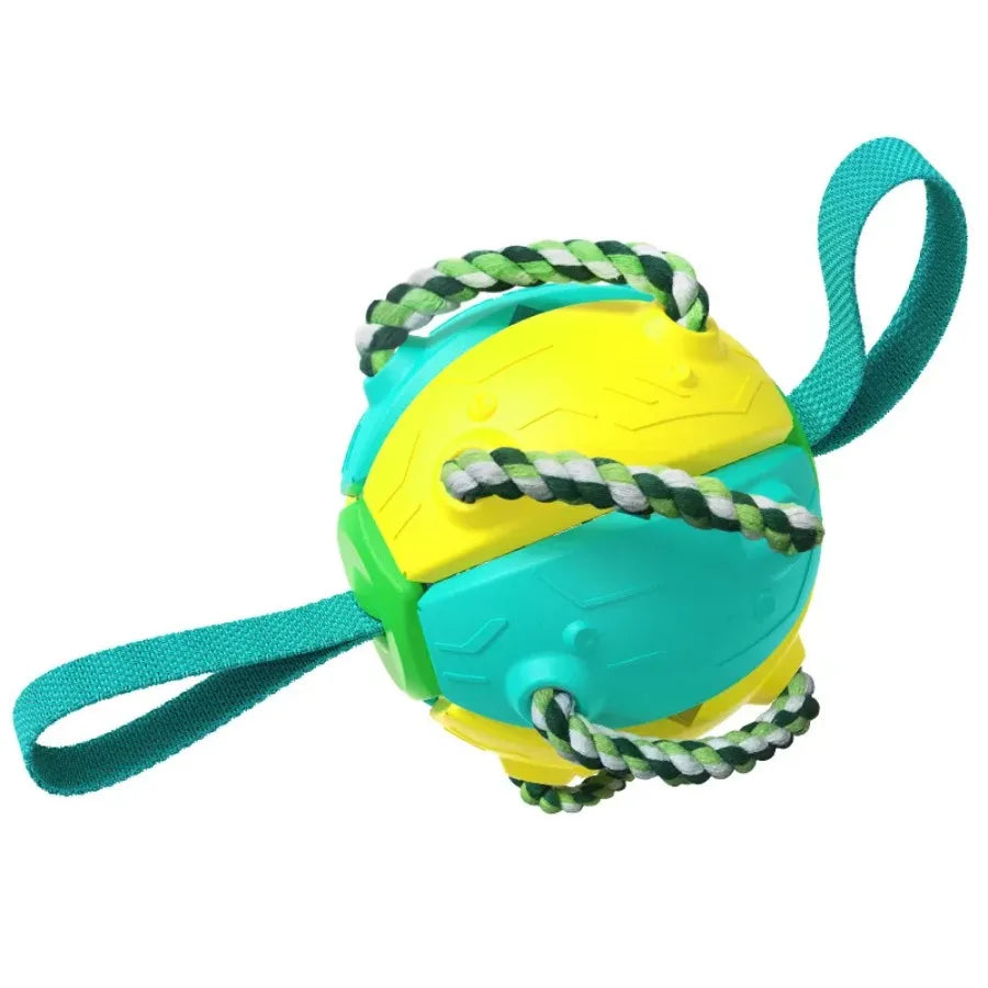 AUSIDAPET Dog Soccer Ball Interactive Pet Toys Foldable Ball Molar Toy Outdoor Training Ball for Puppy Dog Chew Dog Accessories
