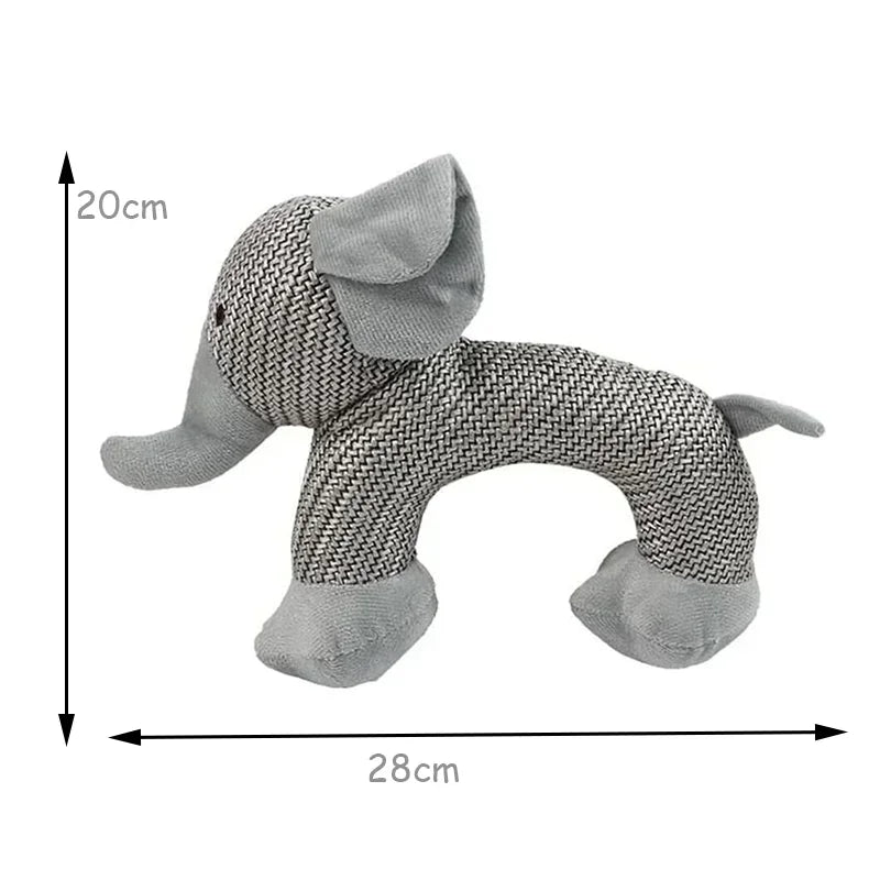 AUSIDAPET Dog Squeaky Toys Pet Supplies Pets Chew Toy Cute Animal Shape Puppy Plush Toy Cleaning Teeth Interactive For Small Medium Dog