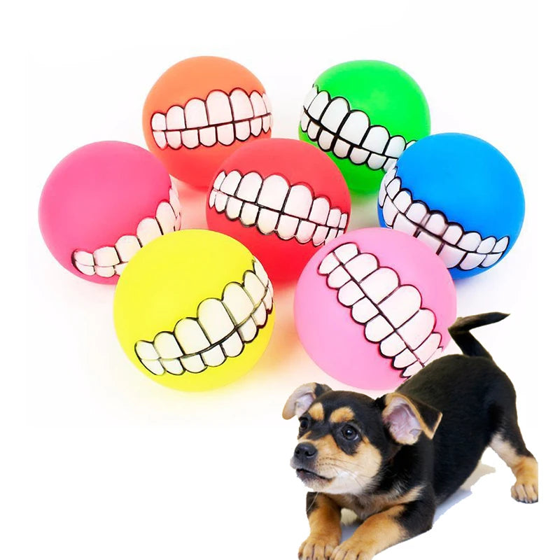 AUSIDAPET Dog Toy Ball Squeaking Cleaning Treatment Bracket Teeth Dog Chewing Toy Pet Dog Toy Ball Dog Training Interactive Pet Supplies