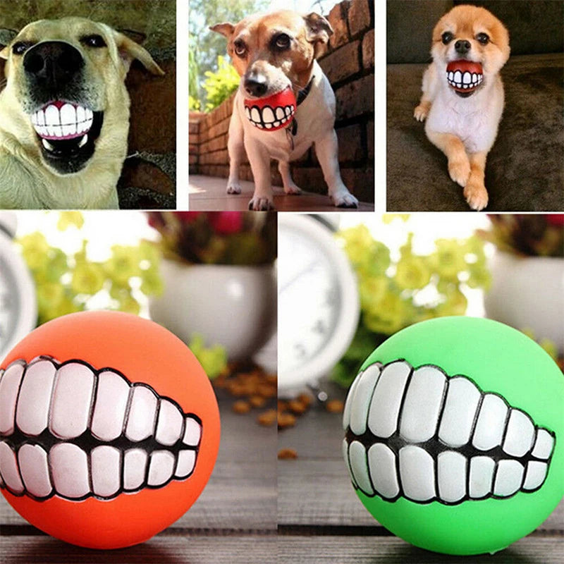 AUSIDAPET Dog Toy Ball Squeaking Cleaning Treatment Bracket Teeth Dog Chewing Toy Pet Dog Toy Ball Dog Training Interactive Pet Supplies