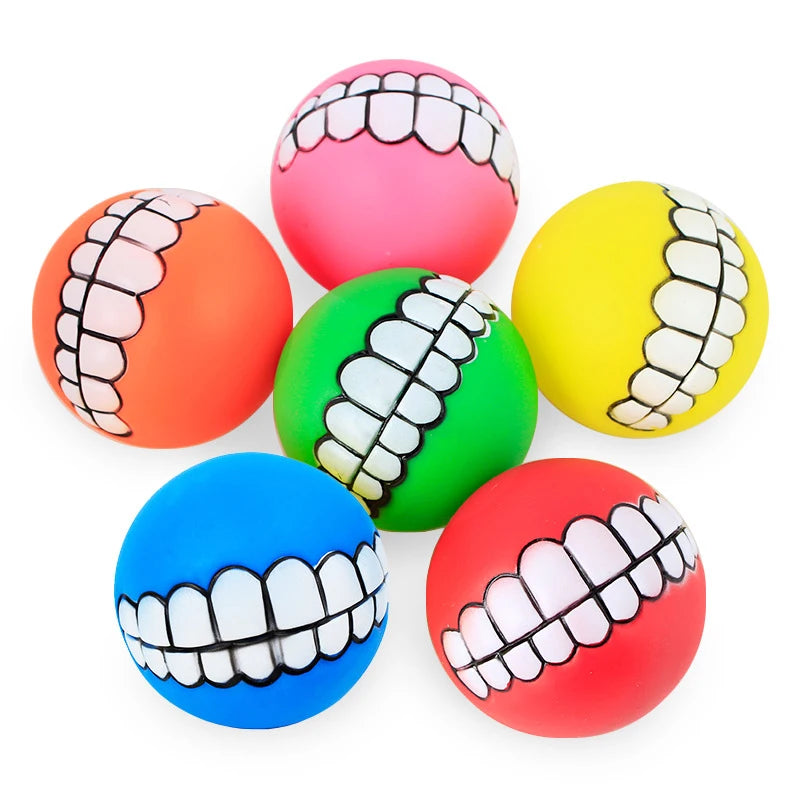 AUSIDAPET Dog Toy Ball Squeaking Cleaning Treatment Bracket Teeth Dog Chewing Toy Pet Dog Toy Ball Dog Training Interactive Pet Supplies