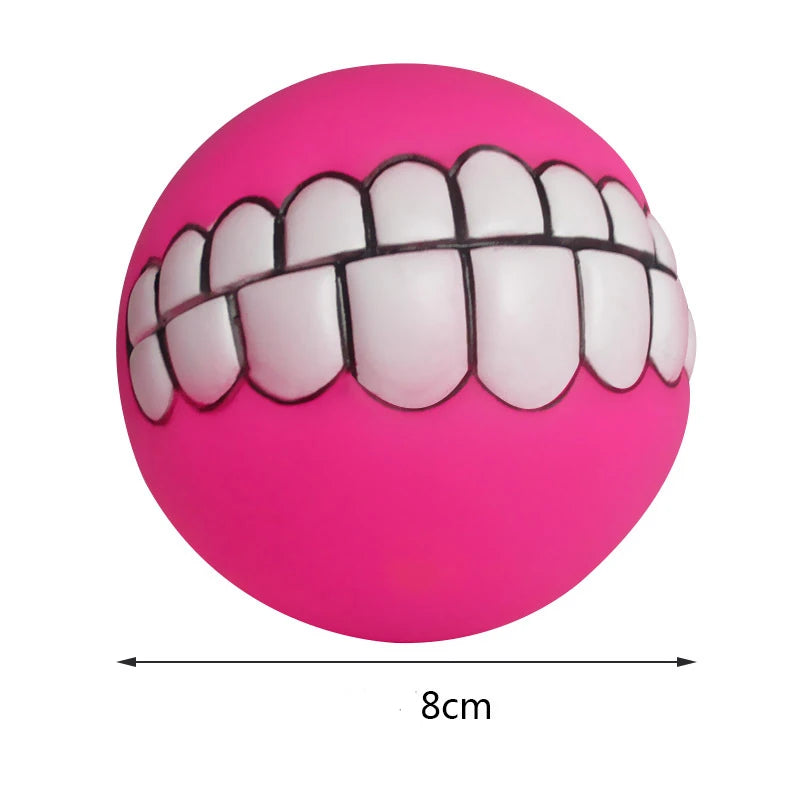AUSIDAPET Dog Toy Ball Squeaking Cleaning Treatment Bracket Teeth Dog Chewing Toy Pet Dog Toy Ball Dog Training Interactive Pet Supplies