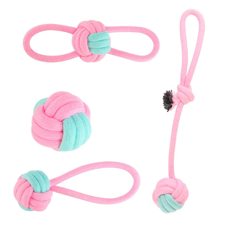 AUSIDAPET Dog toys chewing Pet Cotton Rope interactive knot Pets toy set chew Bite Molar Interaction dogs accessories Supplies