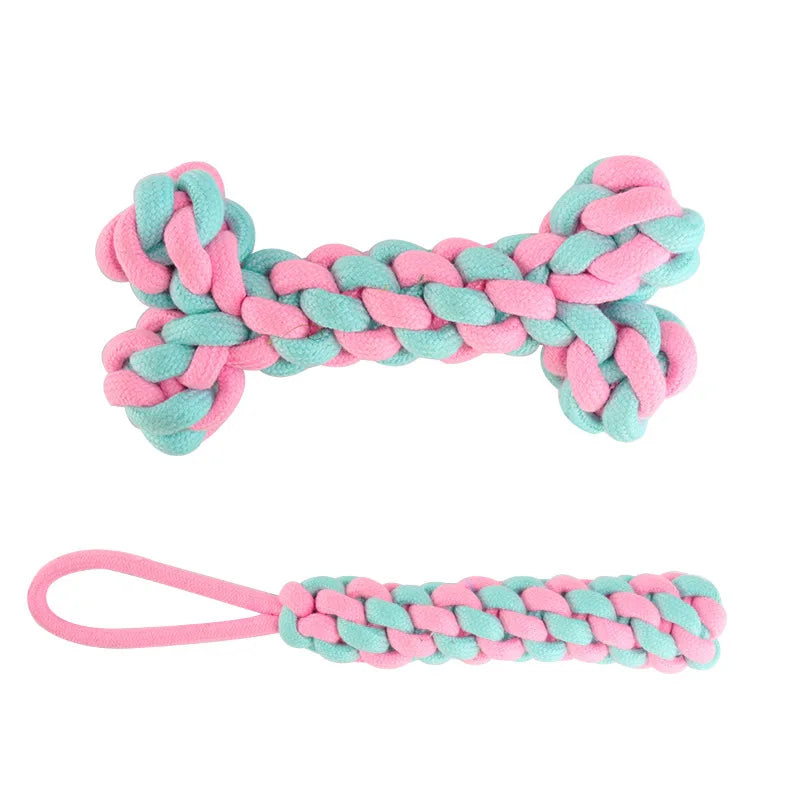 AUSIDAPET Dog toys chewing Pet Cotton Rope interactive knot Pets toy set chew Bite Molar Interaction dogs accessories Supplies