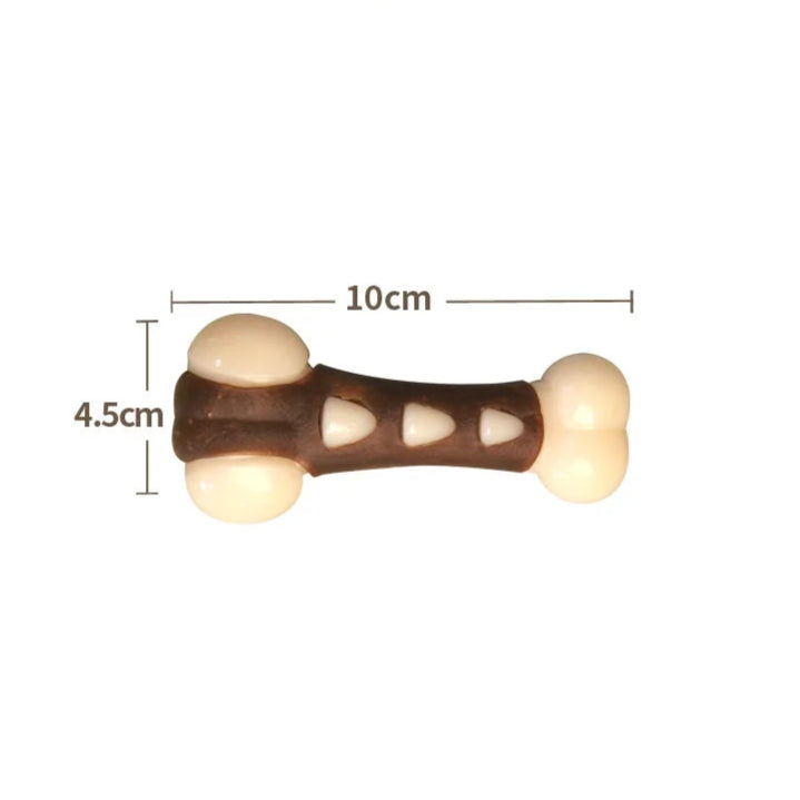 AUSIDAPET Dog Toys Eat Play Cowhide Ring Reward Alone Clean Teething Stick Dog Toy Bite Gum Bone Resistant Bite Chewing Pet Supplies