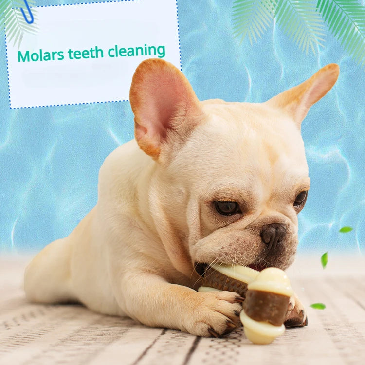 AUSIDAPET Dog Toys Eat Play Cowhide Ring Reward Alone Clean Teething Stick Dog Toy Bite Gum Bone Resistant Bite Chewing Pet Supplies