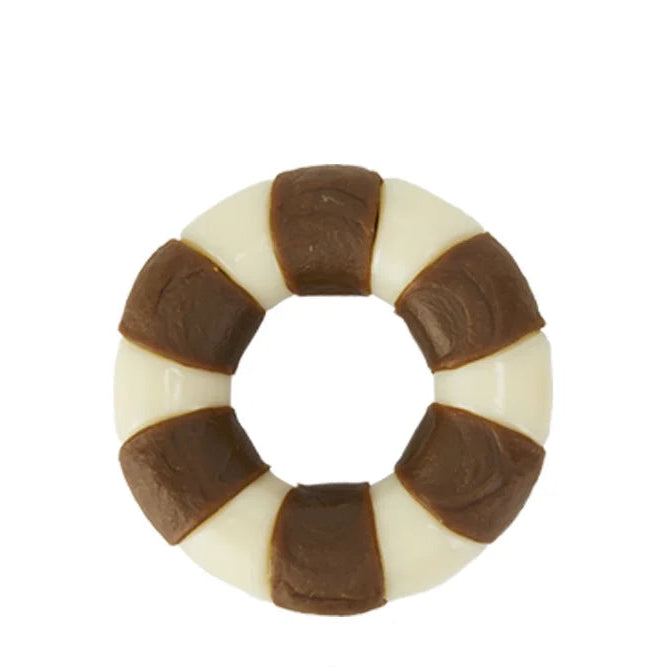 AUSIDAPET Dog Toys Eat Play Cowhide Ring Reward Alone Clean Teething Stick Dog Toy Bite Gum Bone Resistant Bite Chewing Pet Supplies
