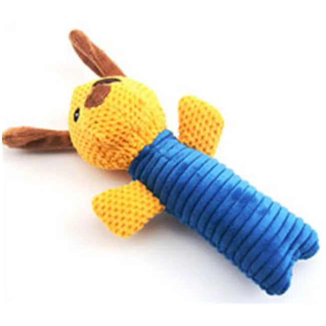 AUSIDAPET Dog Toys Plush Cow Frog Squeaky Sound Pet Molar Interactive Game Chew Bite Cleaning Teeth Puppy Cats Funny Toy Pet Supplies