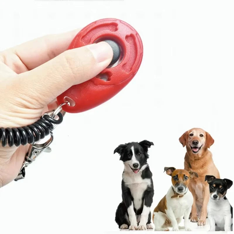 AUSIDAPET Dog Training Clicker Pet Cat Dog Click Trainer Various Style Aid Adjustable WristStrap Sound Key Chain Dog Repeller Pet Product
