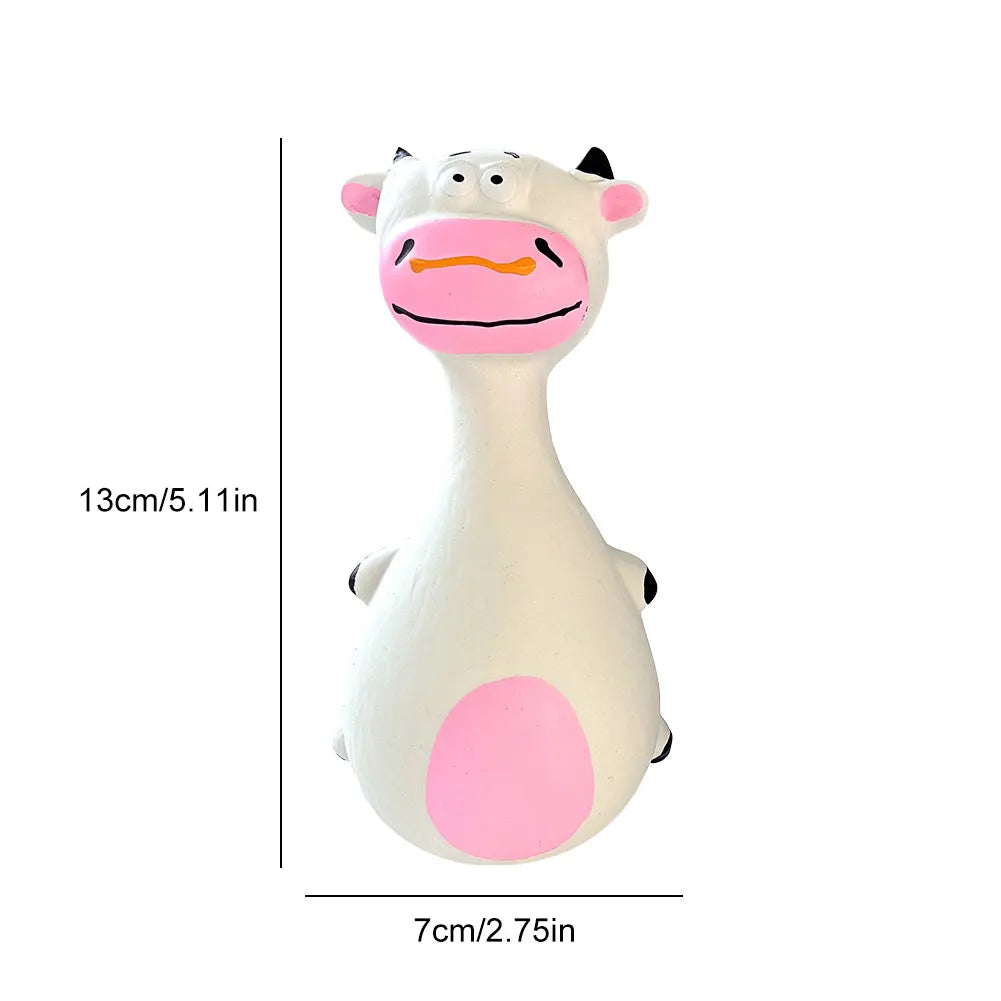AUSIDAPET Dogs Durable Chew Toy Cartoon Sound-Producing Toy Indestructible Aggressive Chewing Toy Squeaky Football Toy Training Dental Toy