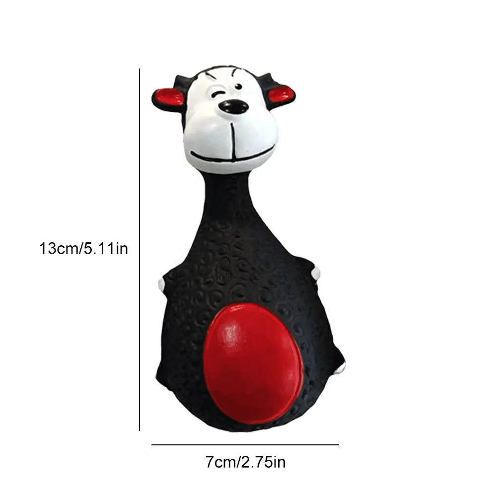 AUSIDAPET Dogs Durable Chew Toy Cartoon Sound-Producing Toy Indestructible Aggressive Chewing Toy Squeaky Football Toy Training Dental Toy