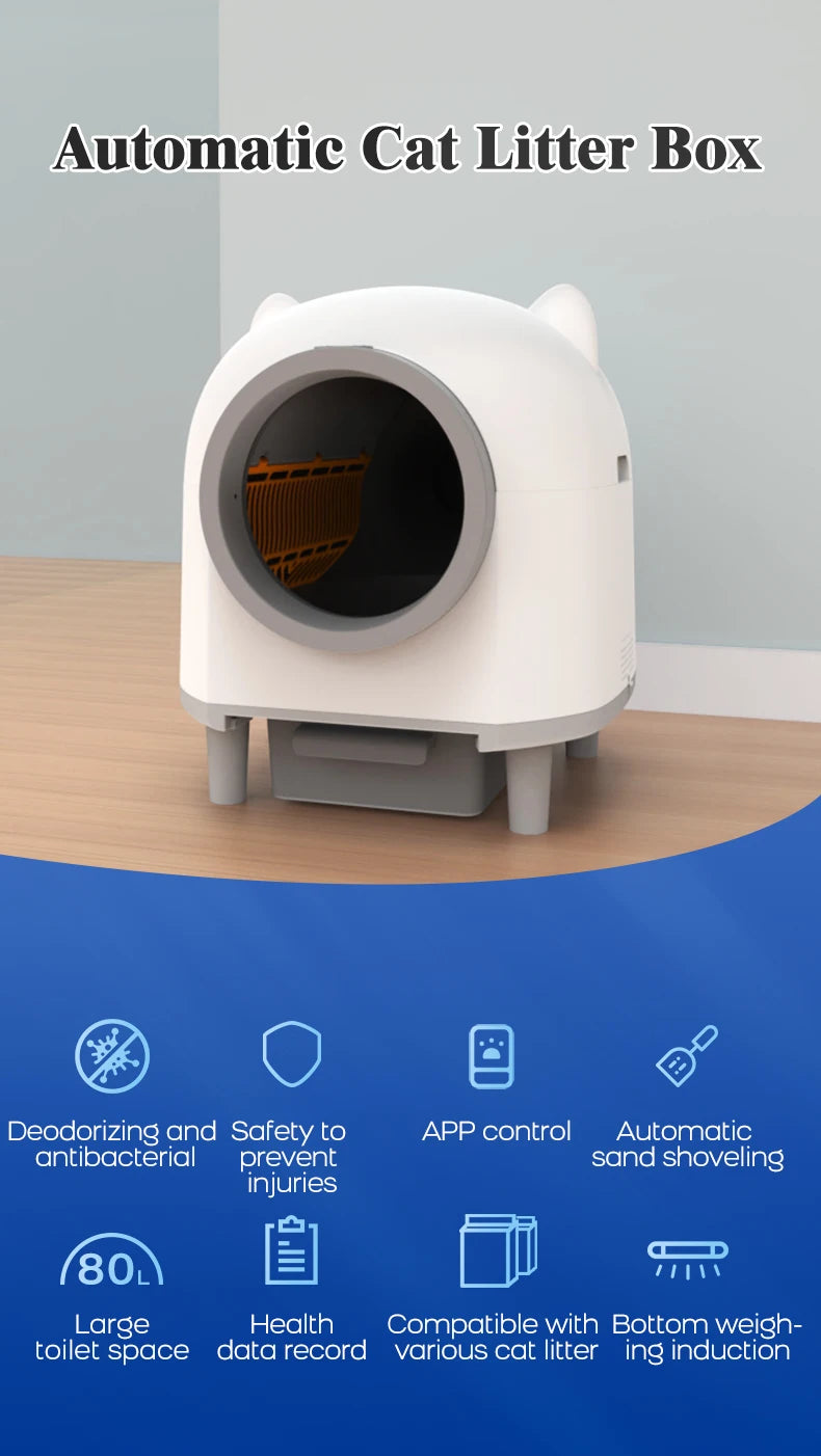 AUSIDAPET “Dolphin”Smart Cat Litter Box pro