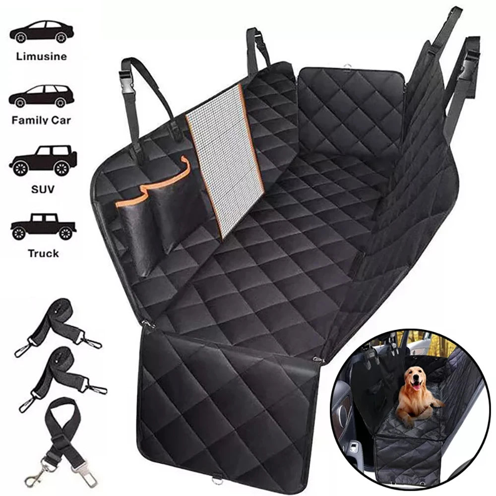 AUSIDAPET Heavy Duty Car Rear Back Seat Cover Pet Dog Cat Safety Cover Travel Carrier Hammock Auto Waterproof Seat Protector Mat For Dogs