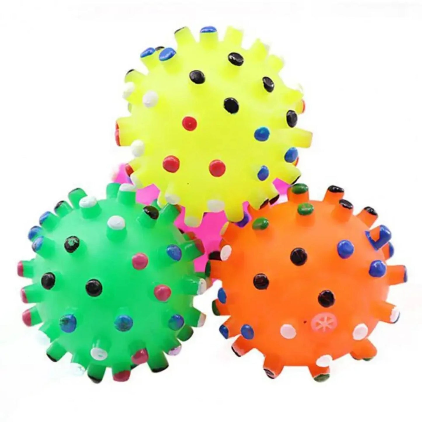 AUSIDAPET High Quality Interactive Round Squeaky Dog Toy-Durable and Perfect for Puppy Training-Ideal for Decompression and Display Mo
