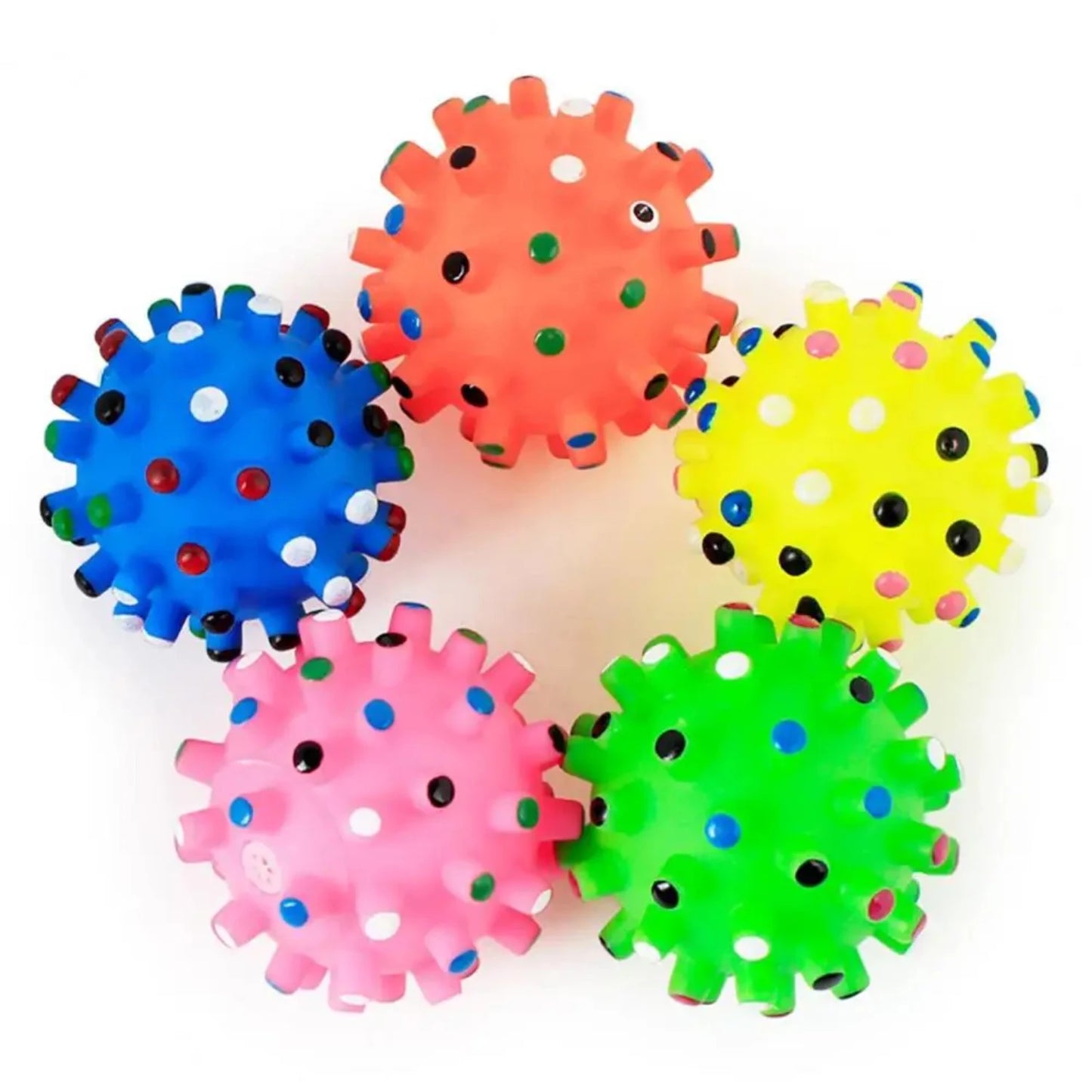 AUSIDAPET High Quality Interactive Round Squeaky Dog Toy-Durable and Perfect for Puppy Training-Ideal for Decompression and Display Mo