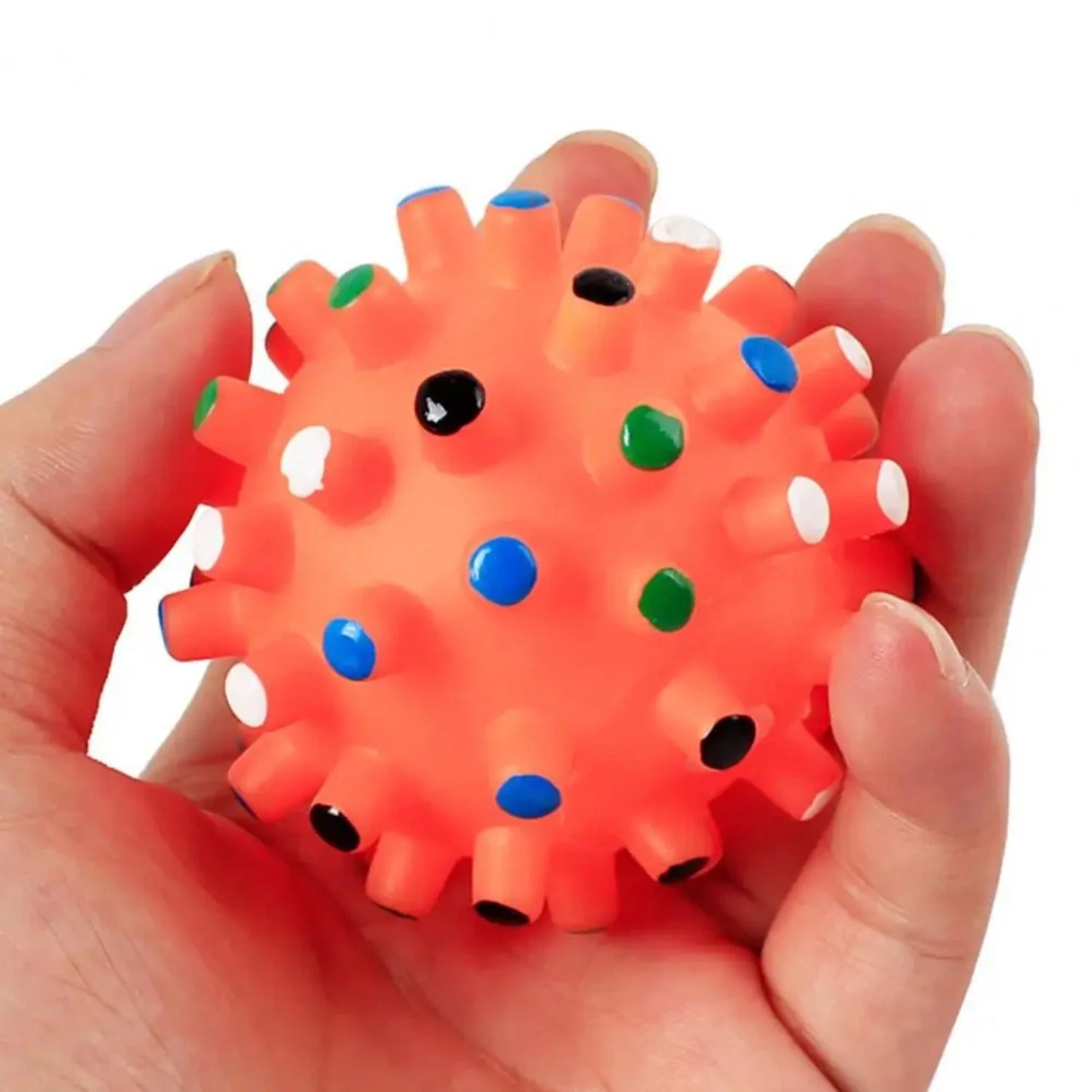 AUSIDAPET High Quality Interactive Round Squeaky Dog Toy-Durable and Perfect for Puppy Training-Ideal for Decompression and Display Mo