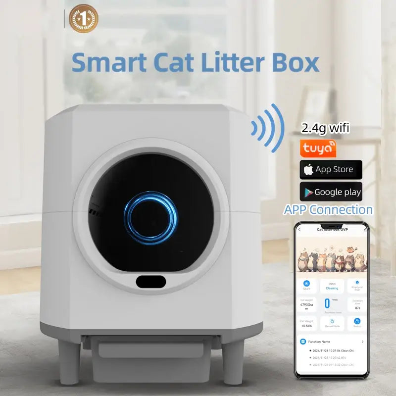 AUSIDAPET “Hippopotamus”Smart Cat Box pro