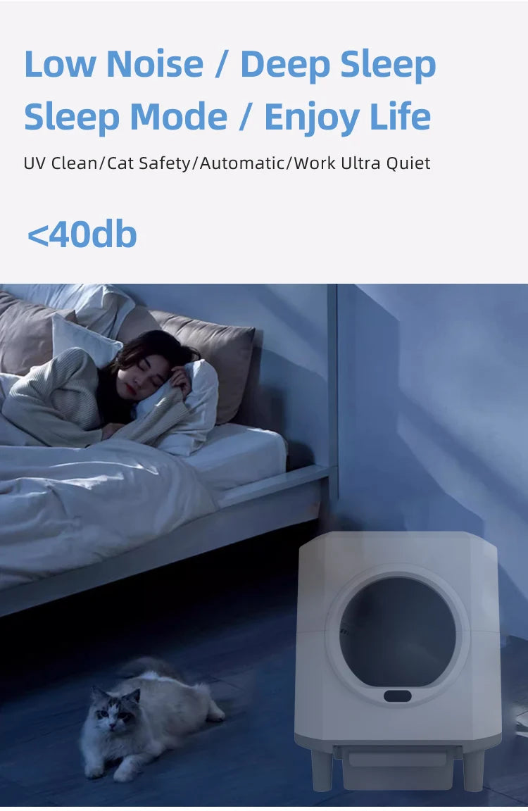 AUSIDAPET “Hippopotamus”Smart Cat Box pro