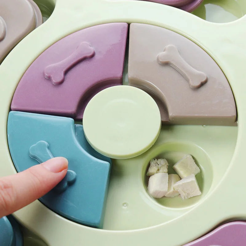 AUSIDAPET Interactive Cat Dog Puzzle Toy Slow Food Bowls for Cats Small Dogs Kitten Pet Training Toys Improve IQ Game juguetes para gatos