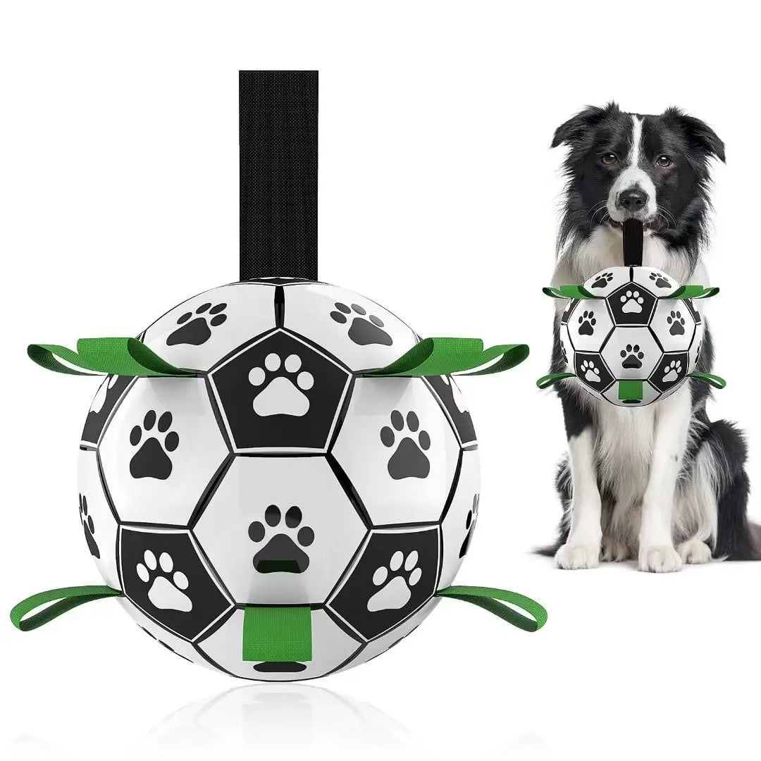 AUSIDAPET Interactive Dog Football Toy Soccer Ball Inflated Training Toy for Dogs Outdoor Border Collie Balls For Large Dogs Pet Supplies