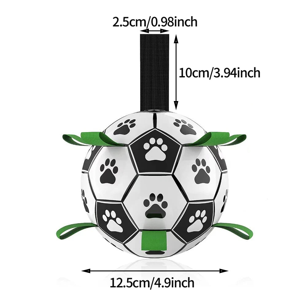 AUSIDAPET Interactive Dog Football Toy Soccer Ball Inflated Training Toy for Dogs Outdoor Border Collie Balls For Large Dogs Pet Supplies