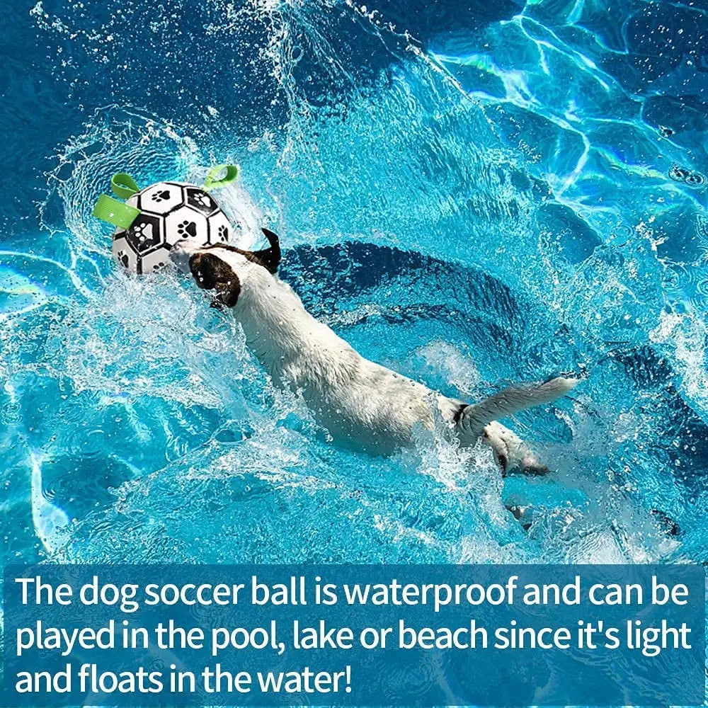 AUSIDAPET Interactive Dog Football Toy Soccer Ball Inflated Training Toy for Dogs Outdoor Border Collie Balls For Large Dogs Pet Supplies