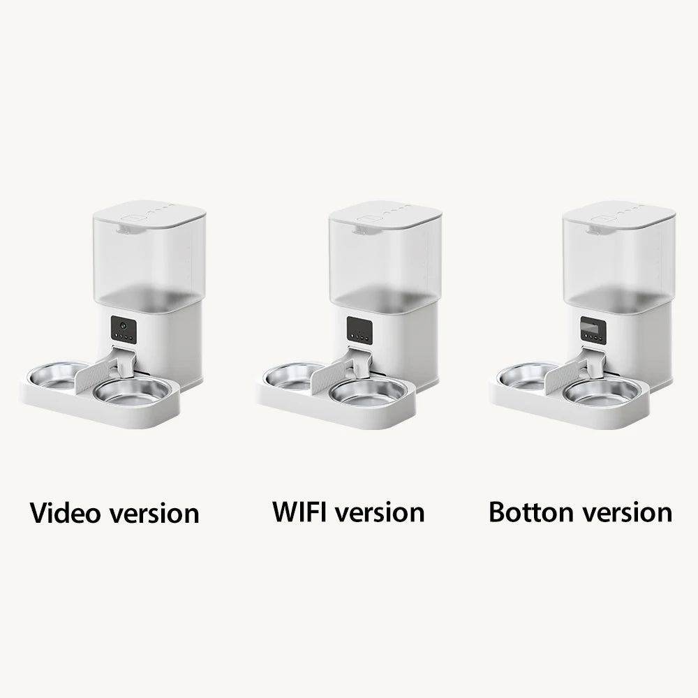 AUSIDAPET Mobile Phone Control 2-Way Audio WiFi Smart Feeder HD 1080P Camera 6L Video Automatic Pet Feeder