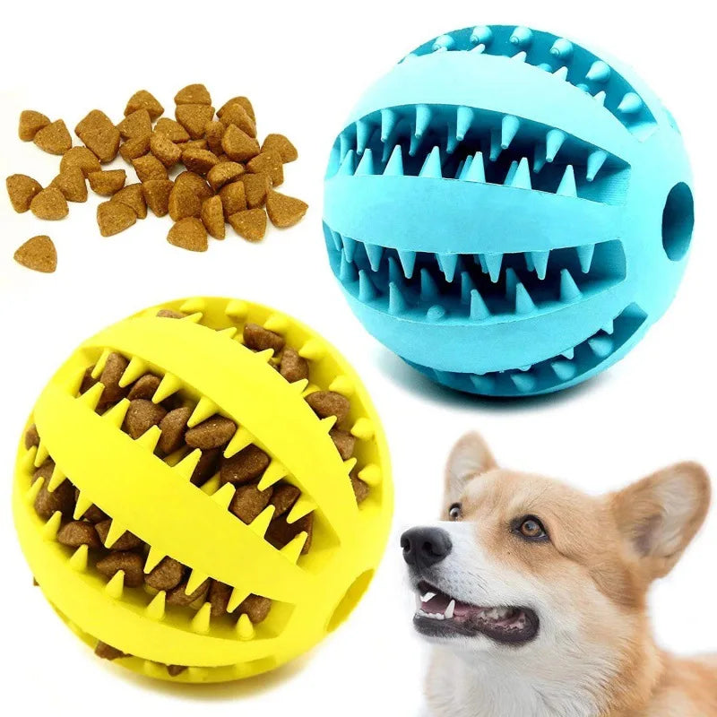 AUSIDAPET Natural Rubber Pet Dog Toys Dog Chew Toys Tooth Cleaning Treat Ball Extra-tough Interactive Elasticity Ball5cm for Pet Products