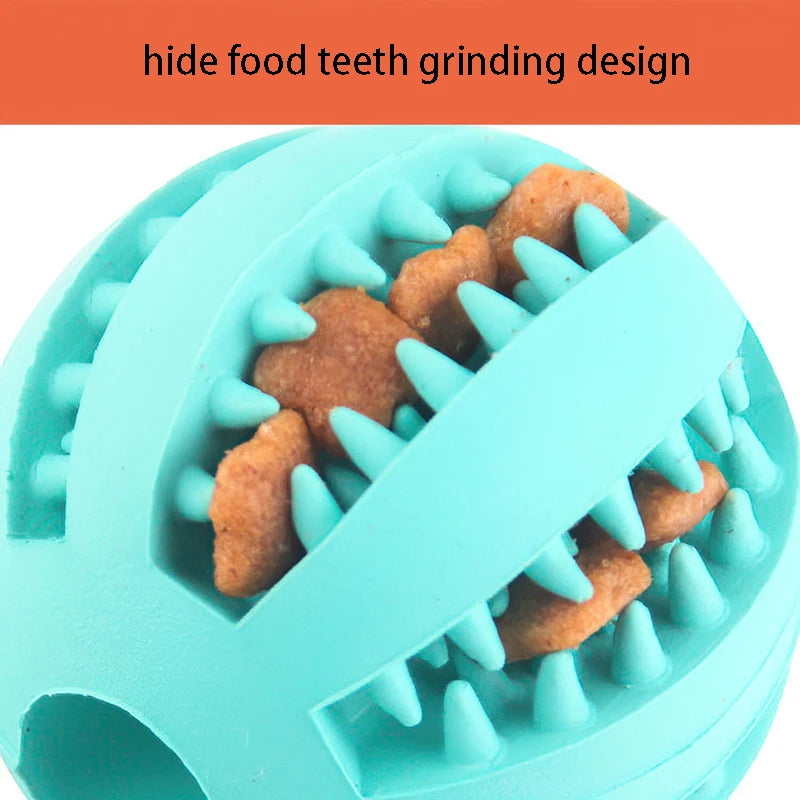 AUSIDAPET Natural Rubber Pet Dog Toys Dog Chew Toys Tooth Cleaning Treat Ball Extra-tough Interactive Elasticity Ball5cm for Pet Products
