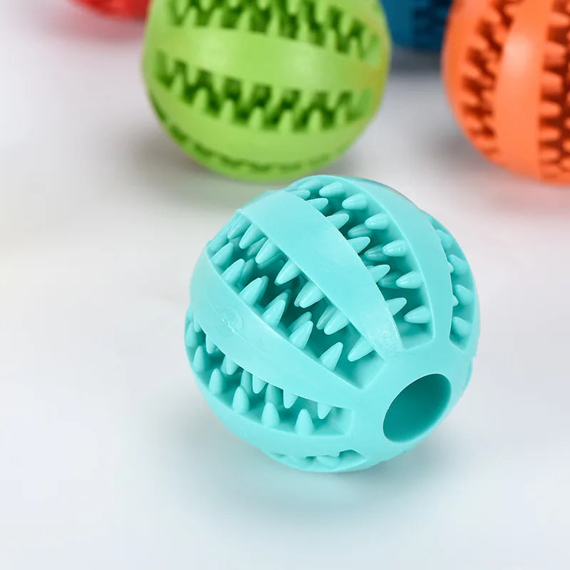 AUSIDAPET Natural Rubber Pet Dog Toys Dog Chew Toys Tooth Cleaning Treat Ball Extra-tough Interactive Elasticity Ball5cm for Pet Products